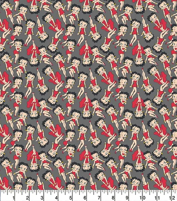 Betty Boop Strike A Pose Cotton Fabric