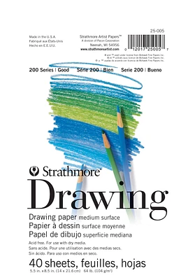 Strathmore Drawing Paper 200 Series, 5.5" x 8.5"