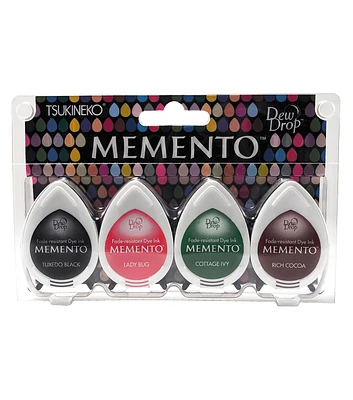 Memento Dew Drop Dye Ink Pads 4 Pkg Gotta Have