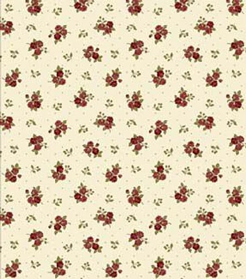 Springs Creative Ditsy Roses on Cream Premium Cotton Fabric