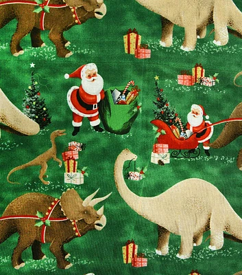 20179107 2 SANTAS DINO SLEIGH ON GRN