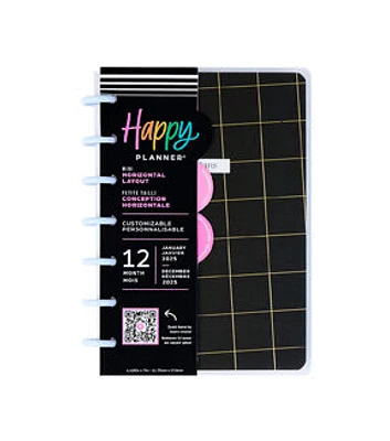 Happy Planner 12 Month 2025 Mauve & Moss Mini Horizontal Planner