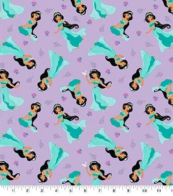 Disney Princess Jasmine Floral Cotton Fabric