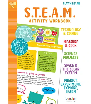 Bendon STEAM Activity Workbook With Stickers