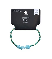 1ct Green Blue Natural Stone Bracelet by hildie & jo