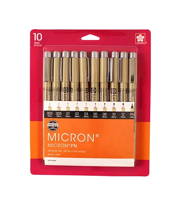 Micron Black Pen Sets 10pc