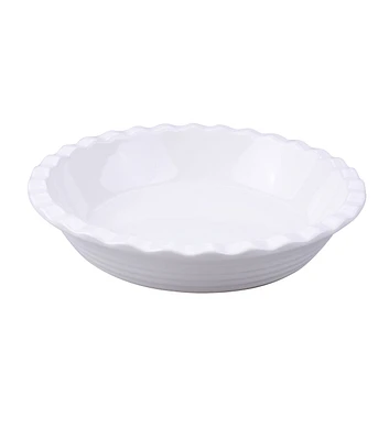 10" Cream Ceramic Pie Dish by STIR