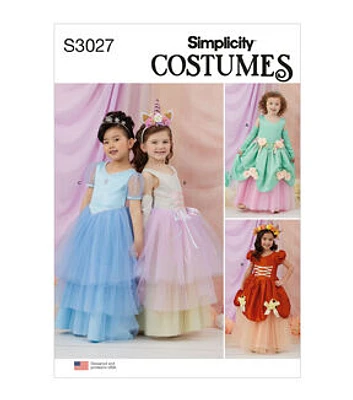 Simplicity SS3027A Children's Costumes Sewing Pattern