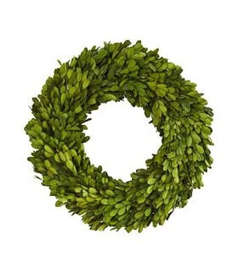 Nearly Natural 14in. Preserved Boxwood Wreath