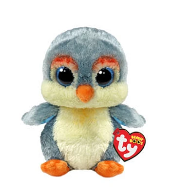 Ty Inc Gray Fisher Penguin Plush Toy