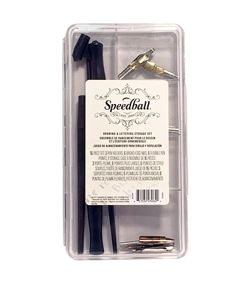 Speedball Drawing and Lettering Set 17 Piece Dip Pen Set