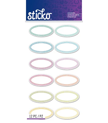 Sticko Color Oval Labels