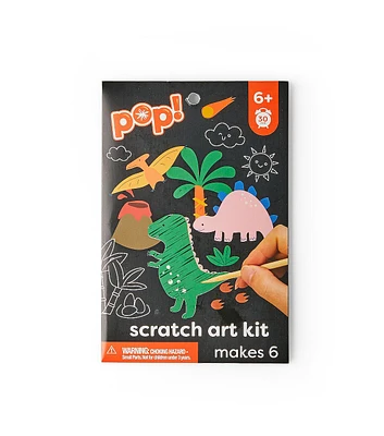 6" x 4" Dinosaur Scratch & Reveal Activity Book by POP!