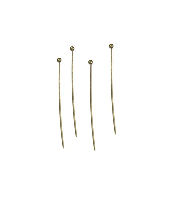 130pk Oxidized Brass Metal Ball Head Pins by hildie & jo