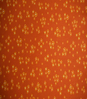 Posy Orange Quilt Cotton Fabric by Quilter's Showcase