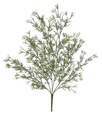 20.5" White Valerian Berry Bush by Bloom Room