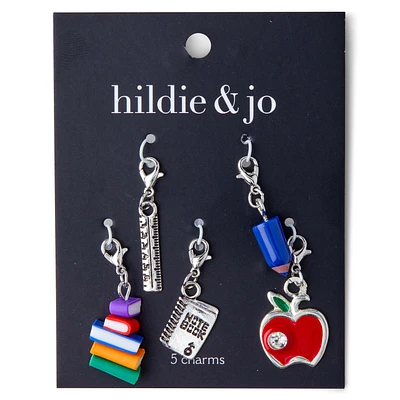 5ct Multicolor Teacher Charms by hildie & jo