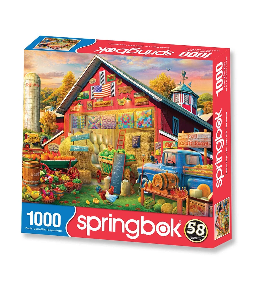 Springbok 1000pc Golden Days Jigsaw Puzzle