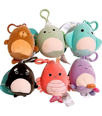 Squishmallows 3" Assorted Sealife Plush Keychain 1ct