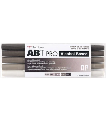 Tombow Abt Pro Warm Gray Tones Set 5pc