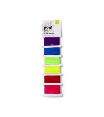 6ct Rainbow Stretch Cords by POP!