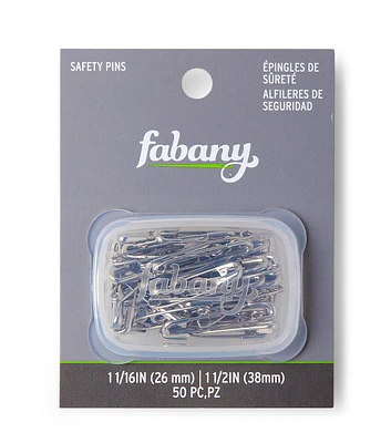 50pk Assorted Safety Pins by Fabany