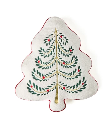 16.5" x 19" Christmas Tree Shaped Pillow By Place & Time