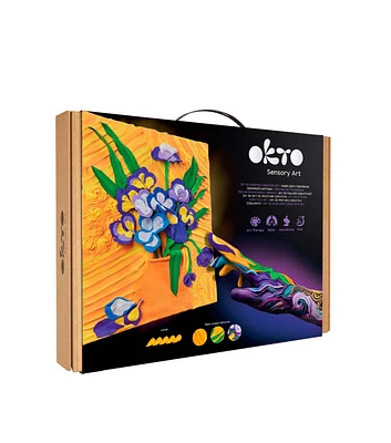 Okto 16" x 12" Vincent Van Gogh Irises Sensory 3D Clay Painting Kit