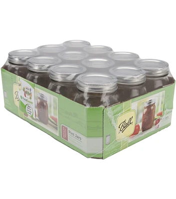 Ball Regular Mouth Canning Jar 12 Pkg Pint