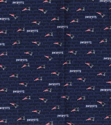 NFL Blue New England Patriots Cotton Duck Canvas