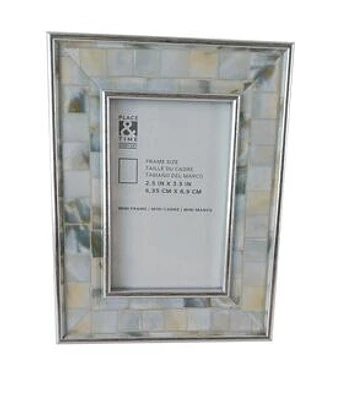 2.5" x 3.5" Mosaic Plastic Tabletop Picture Frame by Place & Time