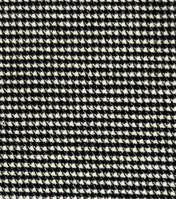 Black & White Mini Houndstooth Wool Blend Sportswear Fabric