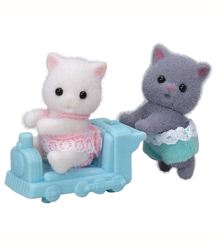 Calico Critters 1.5" Persian Cat Twins 2ct