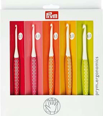 Prym Ergonomics 5ct Crochet Hooks