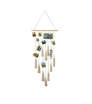 30 Clip Hanging Boho Macrame Collage Picture Frame by Place & Time