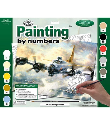 Royal & Langnickel Adult Painting by Numbers Flying Fortress Kit