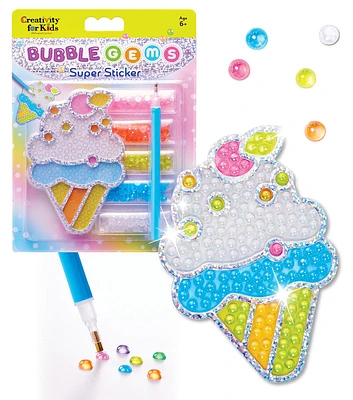 300pc Bubble Gems Ice Cream Super Sticker Diamond Painting Kit