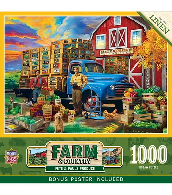 MasterPieces 19" x 27" Farm & Country Produce Puzzle 1000pc