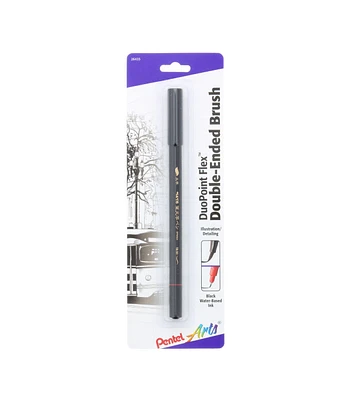 Pentel DuoPoint Double Ended Artist Pen Ultra Fine Brush Black