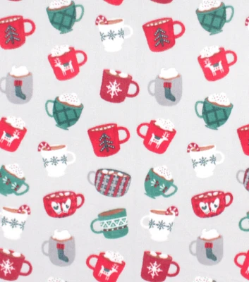 18838722 2 CHRISTMAS MUGS ON GRAY