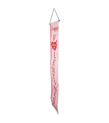 Northlight 71" Valentine's Day Pink Welcome Outdoor Banners 2ct