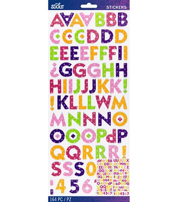 Sticko Kable Medium Alphabet Dimensional Stickers Multi Combo