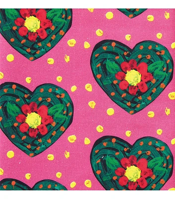 St. Jude Flower Hearts by Tayde Cotton Fabric