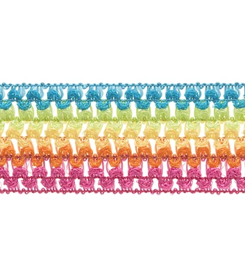 Simplicity 6 row Stretch Band Trim 2'' Rainbow