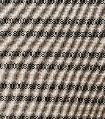 Neutral Fair Isle Brushed Waffle Knit Fabric