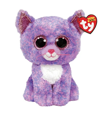 Ty Inc Beanie Boos Lavender Regular Cassidy Cat Plush Toy