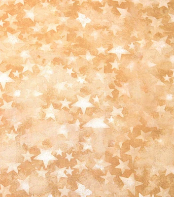 Bright Stars on Cream Patriotic Cotton Fabric