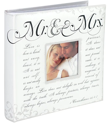 Malden 4" x 6" Mr & Mrs Corinthians 160 Pocket Photo Album