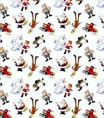 Santa Claus is Coming to Town Christmas Cotton Fabric