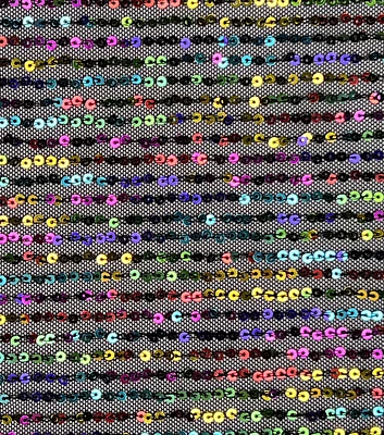 Multicolor Sequin Knit Fabric by Glitterbug